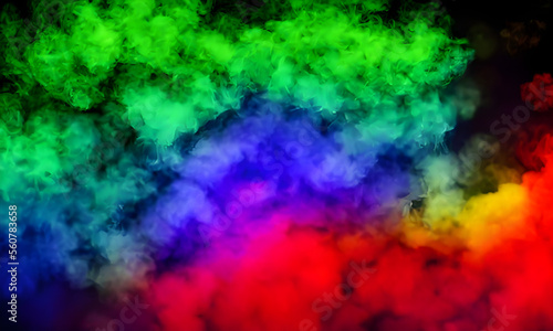 abstract smoke colorful background © Kinga