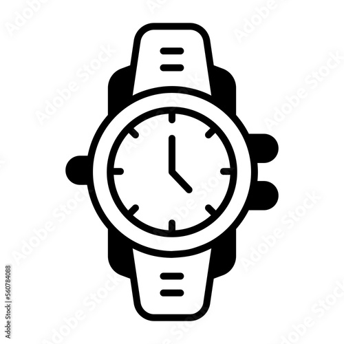 A wristwatch icon design, portable timepiece device