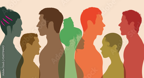 Community of multi-ethnic and multicultural people