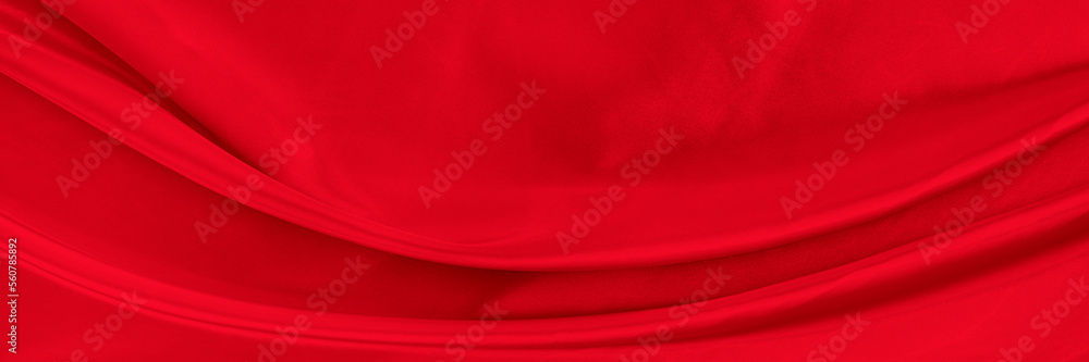 Obraz premium Black red satin dark fabric texture luxurious shiny that is abstract silk cloth background with patterns soft waves blur beautiful.