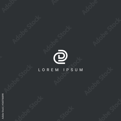 Creative minimal ED DE letter business logo initial based Monogram icon vector.