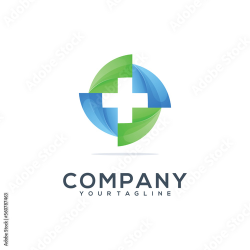 Medical Colorful Vector Logo Design