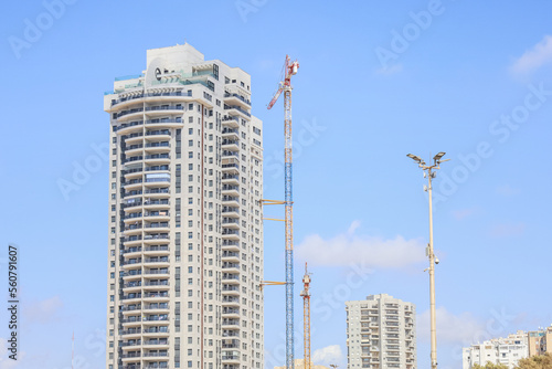 Unfinished building and con...