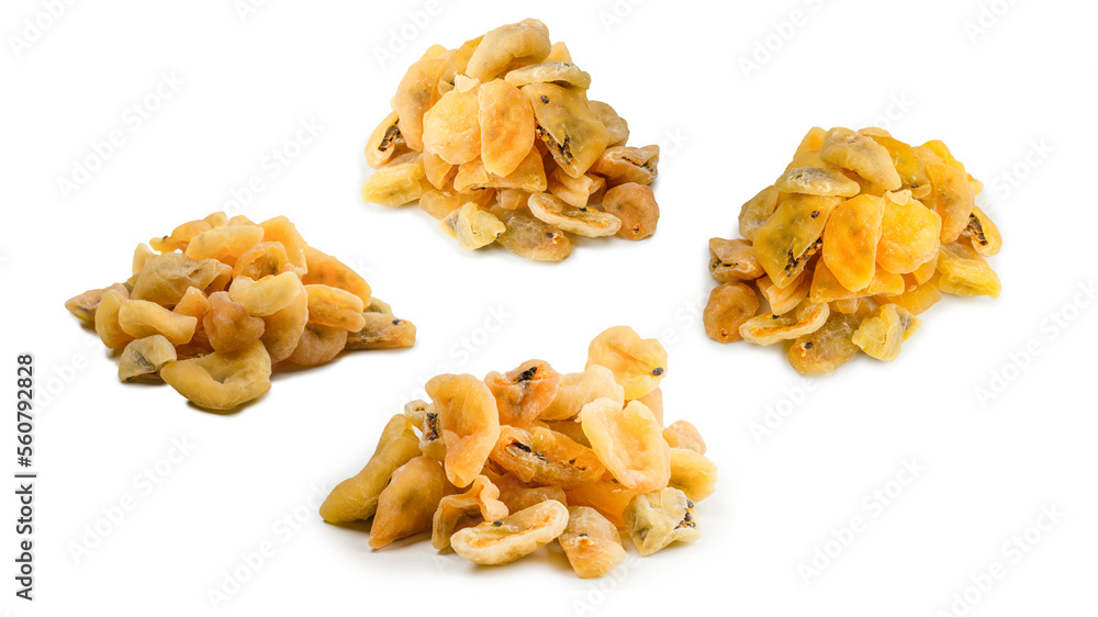 Dried passion fruit isolated on a white background. Dried passion fruit isolated on a white background.
