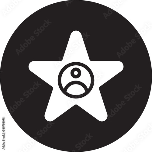 celebrity glyph icon