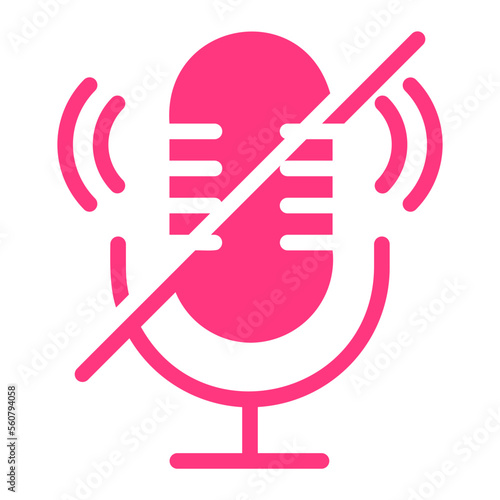 Mute gradient icon