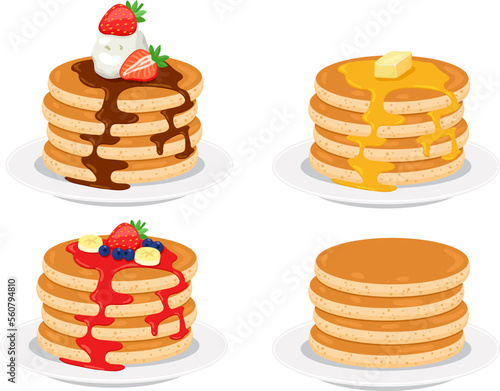 vector pancake stacks