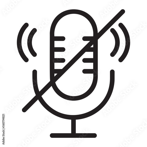 Mute line icon