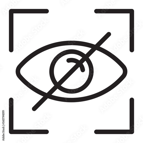 unseen line icon