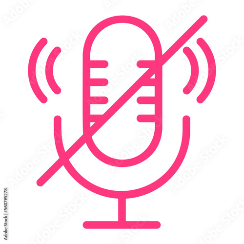 Mute gradient icon