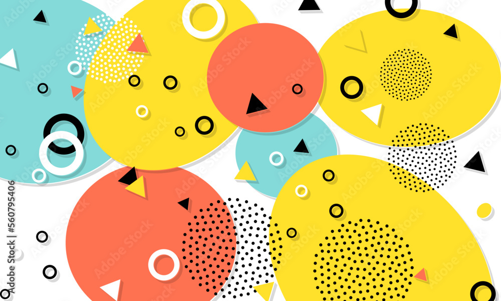 90s Pattern. Fun Background. Color Abstract Print. 90s Pattern. Fun Background. Color Abstract Print.