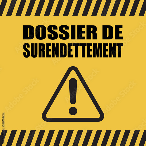 Logo dossier de surendettement.