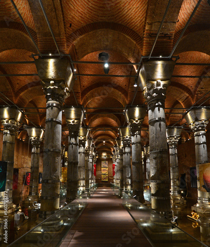 Located in Istanbul, Turkey, the Şerefiye Cistern is one of the Byzantine period structures.