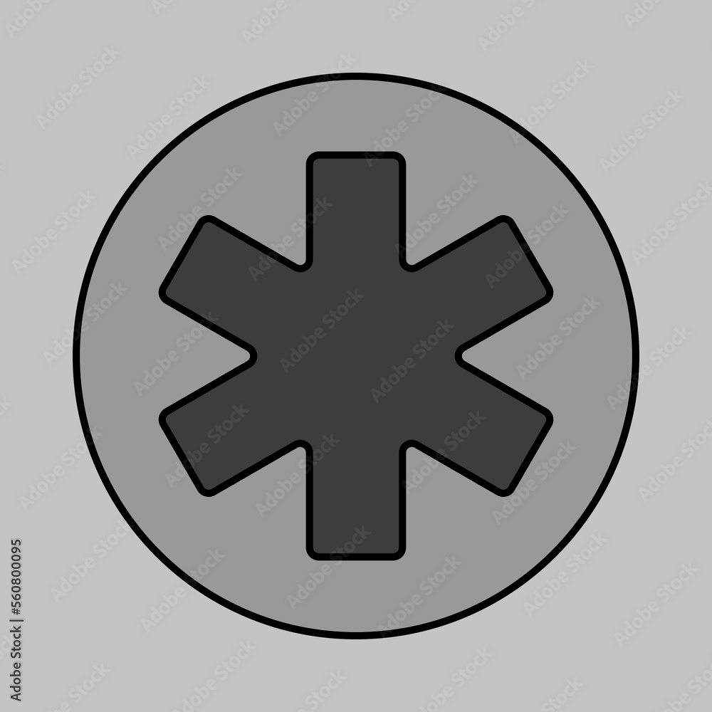 Medical Emergency Care glyph vector icon Medical Emergency Care glyph vector icon