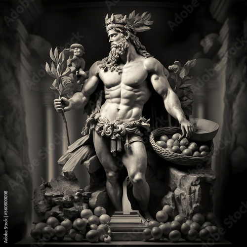 Ancient greek god Pan. Created with Generative AI technology. © byerenyerli