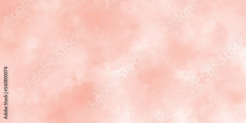 Smooth and bright abstract brush stroke acrylic watercolor background, painted colorful bright and shiny pink paper texture with watercolor stains.