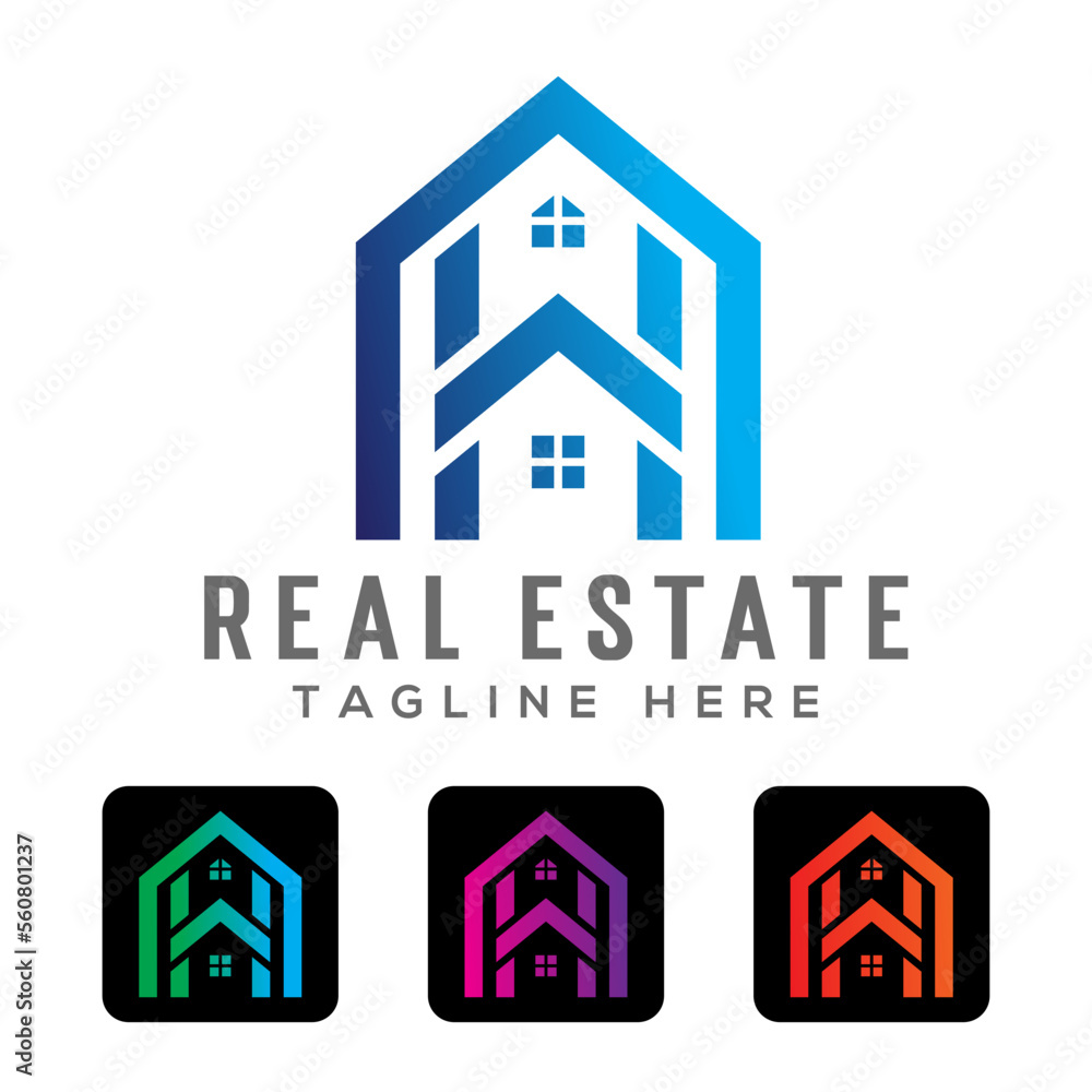 H letter home sign logo design template for real estate company, real estate logo design. H letter home sign logo design template for real estate company, real estate logo design.