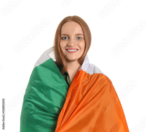 Beautiful redhead woman wit...