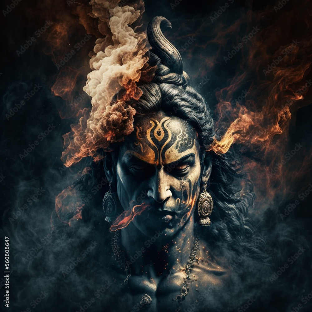 Digital Art of Lord Shiva (Shivji) and Bam Bam Bhole Digital Art of Lord Shiva (Shivji) and Bam Bam Bhole