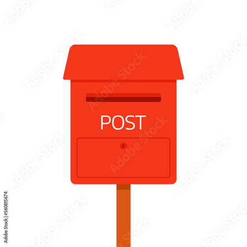 Mailbox vector. mailbox on white background.