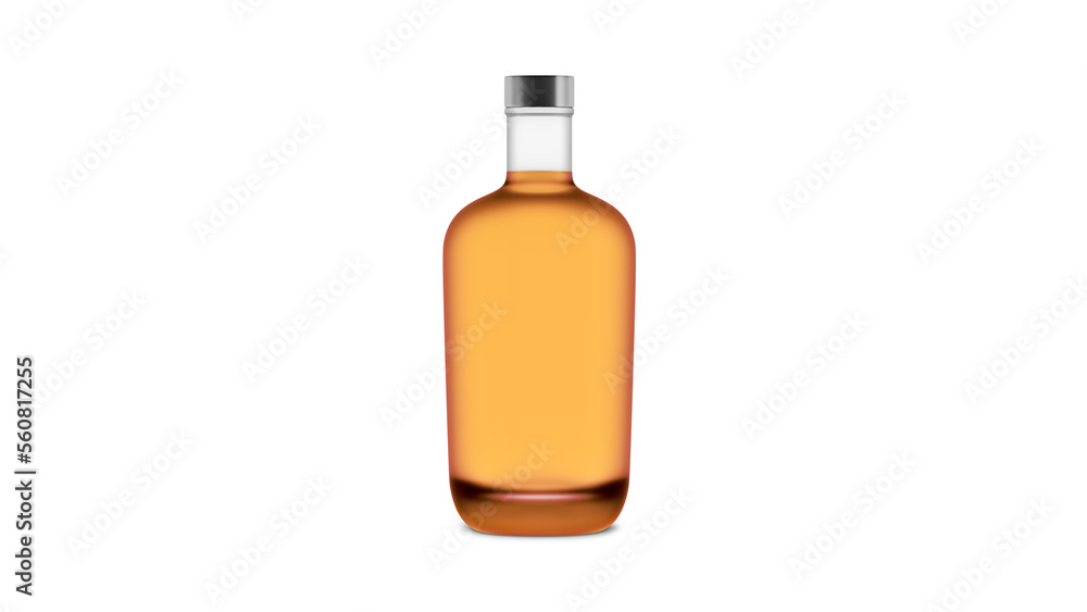 distillate bottle - vodka bottle - drinks bottle - frosted bottle