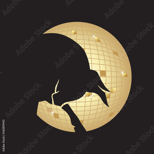 disco ball and bull