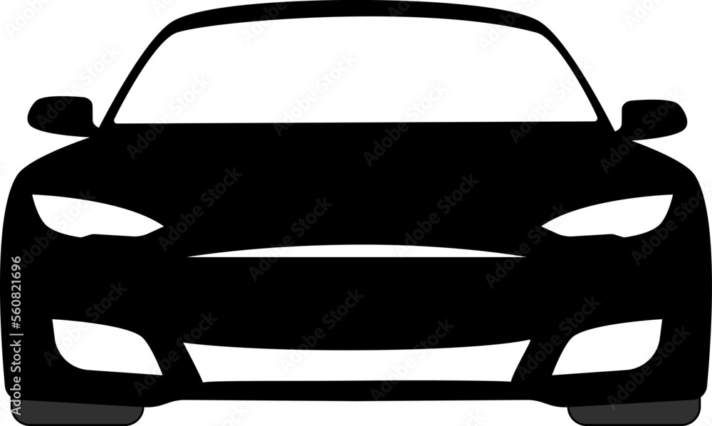 black and white car on a transparent background black and white car on a transparent background