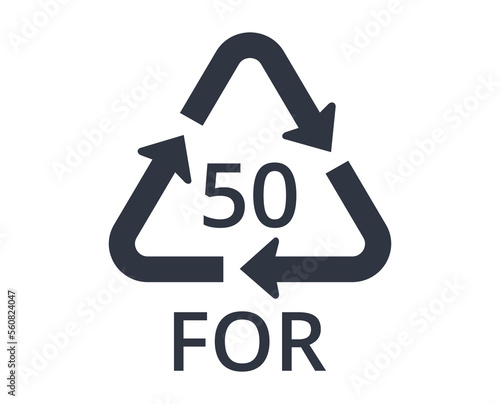 50 FOR symbol for organic material. 