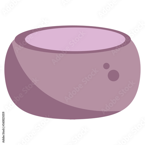 Isolated colored washbasin icon image Vector