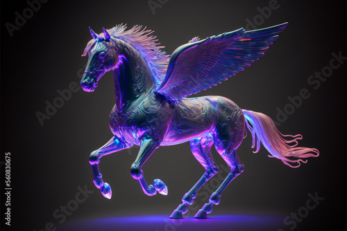 Iridescent Pegasus - Generative AI