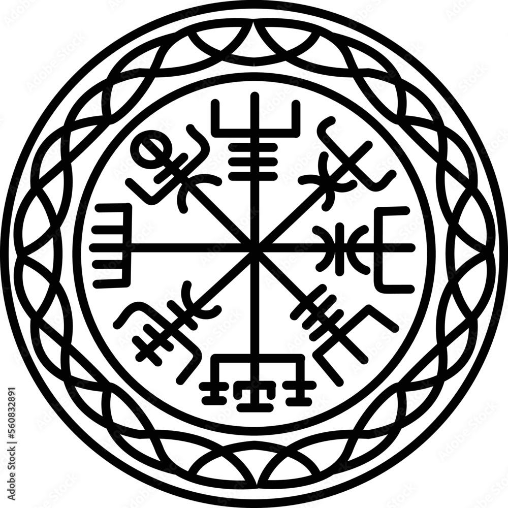 Nordic Symbol Viking Rune Ring Amulet Nordic Symbol Viking Rune Ring Amulet