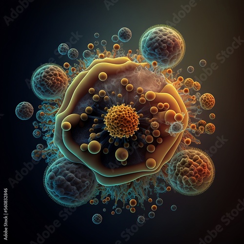 Bacteria outbreak and bacterial infection as a microscopic background 