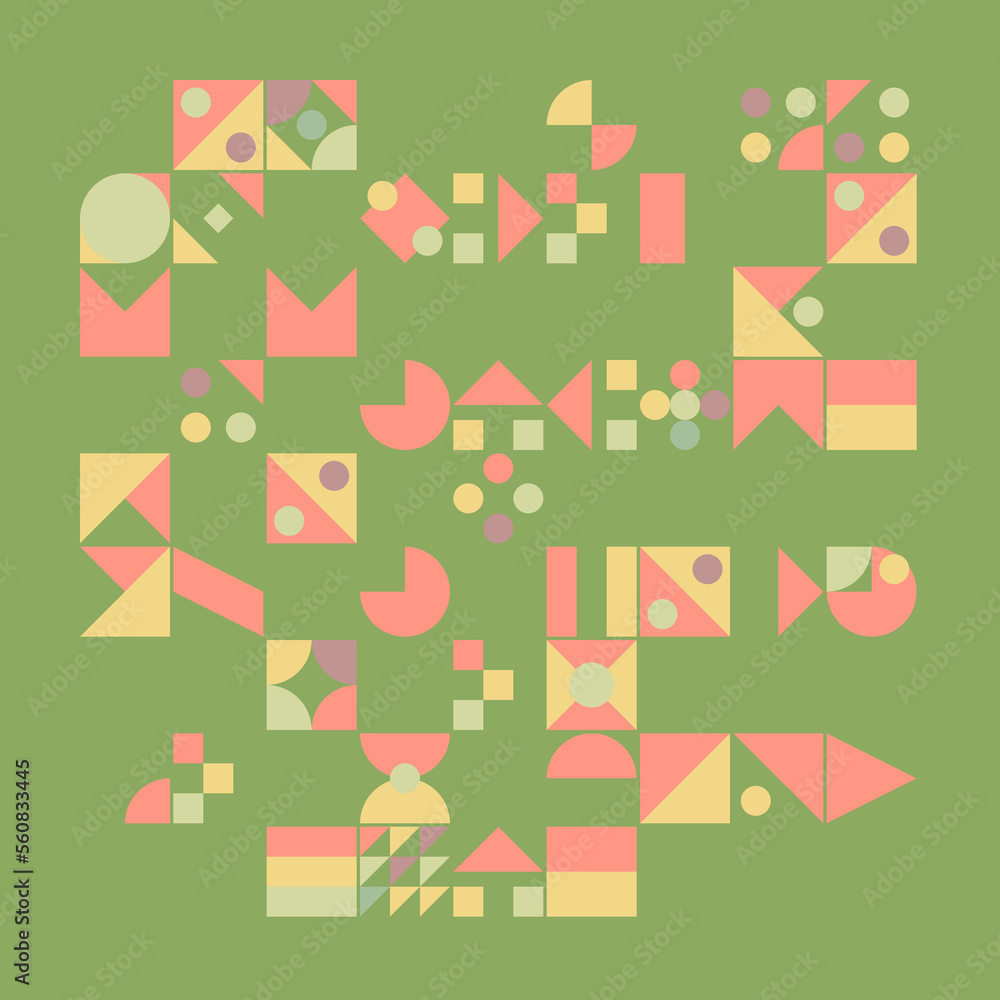 set of shapes Bauhaus graphic set of shapes Bauhaus graphic