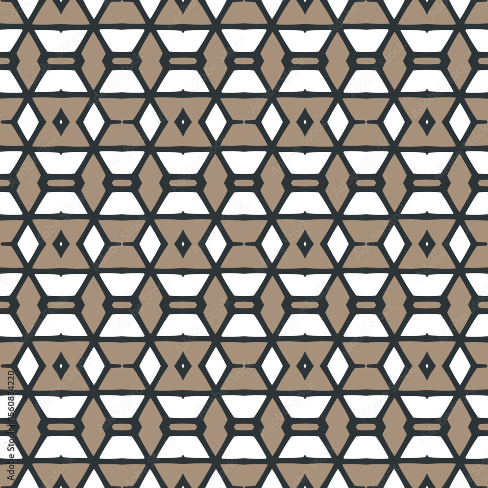 Fototapeta premium Geometric pattern. Seamless vector background. Ethnic graphic design.