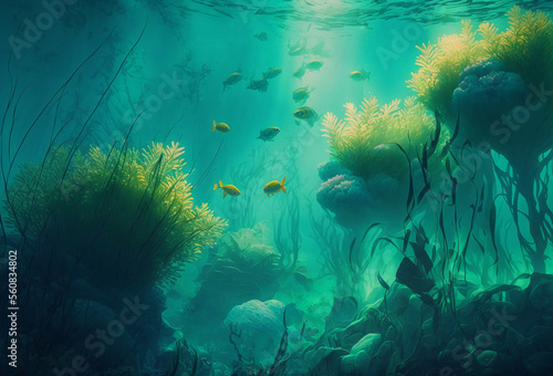 Beautiful Under Water Digital Art