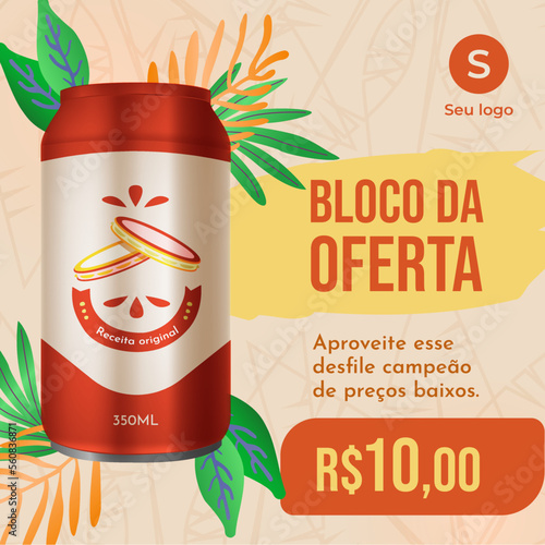 Template de ofertas de carnaval