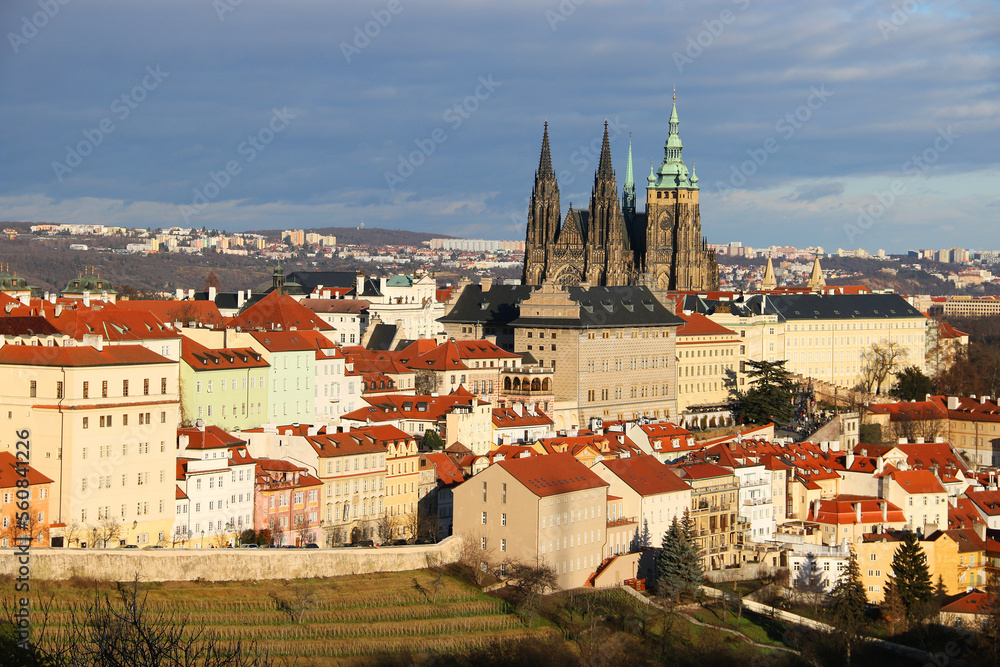 prague castle panorama, czech republic