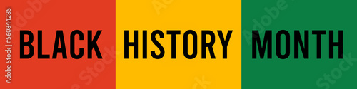 Black history month lettering illustration