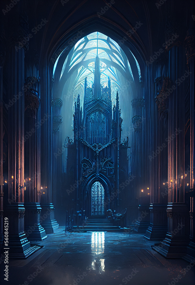 Cathedral in an Apocaliptic Atmosphere Art Digital numeric 