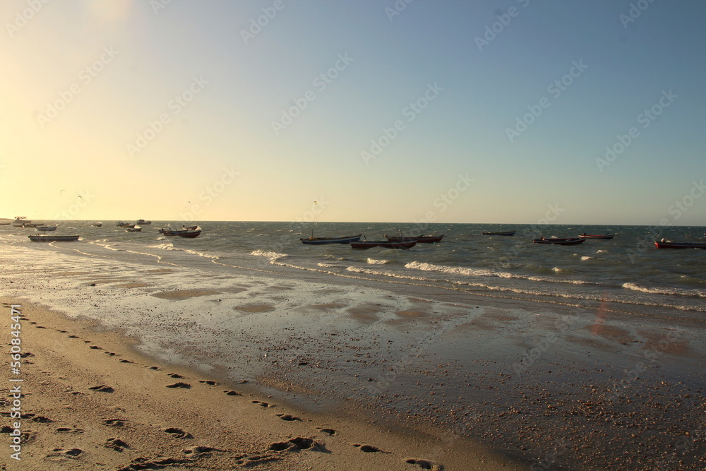 sunset on the beach