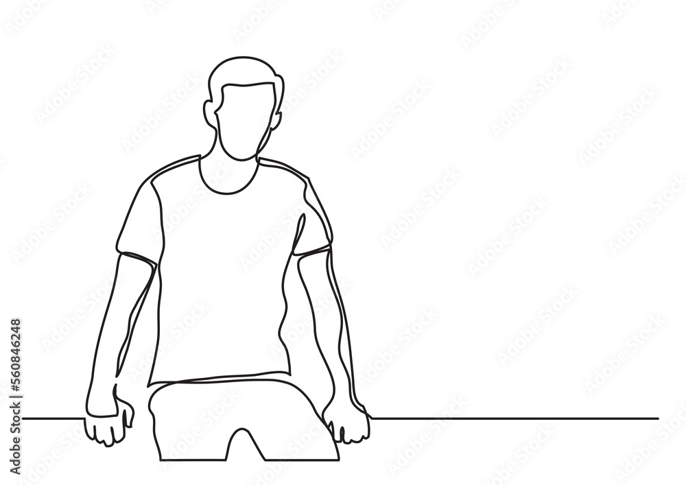 continuous line drawing sitting young man - PNG image with transparent background continuous line drawing sitting young man - PNG image with transparent background
