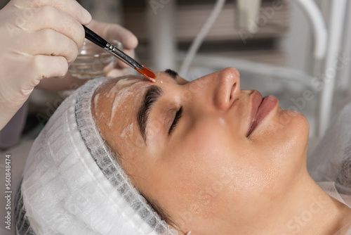 Skin care clinic doctor examination