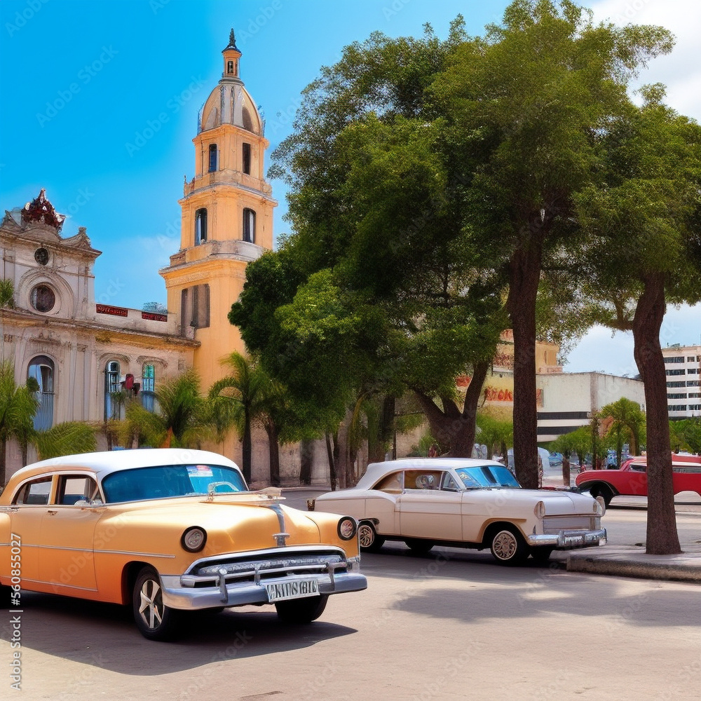 central square of a Havana village