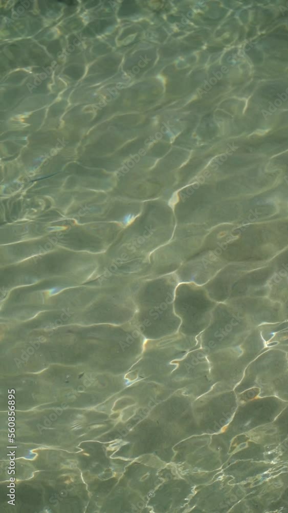 Slow Motion Lockdown Shot Of Shiny Water With Waves During Sunny Day - Oahu, Hawaii Slow Motion Lockdown Shot Of Shiny Water With Waves During Sunny Day - Oahu, Hawaii