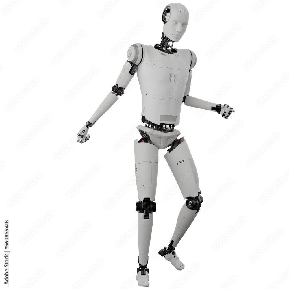 cyborg posing like space parson in-universe 3d render with transparent background cyborg posing like space parson in-universe 3d render with transparent background