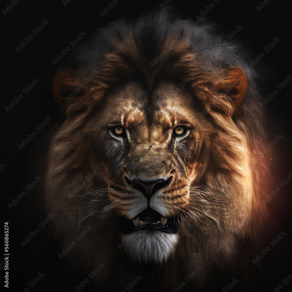 Fototapeta premium Portrait of a lion