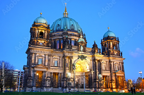 Berlin Cathedral (Berliner Dom) at evening, Berlin, Germany