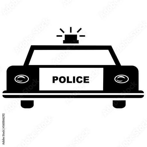 Police patrol car icon