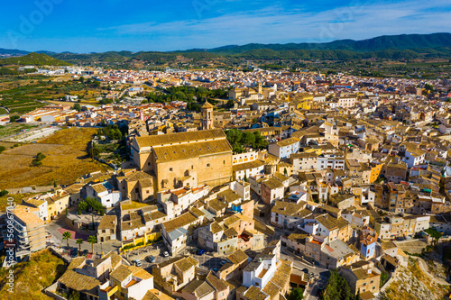 Aerial view of Seehin municipality in Spain, province of Murcia, Noroeste region