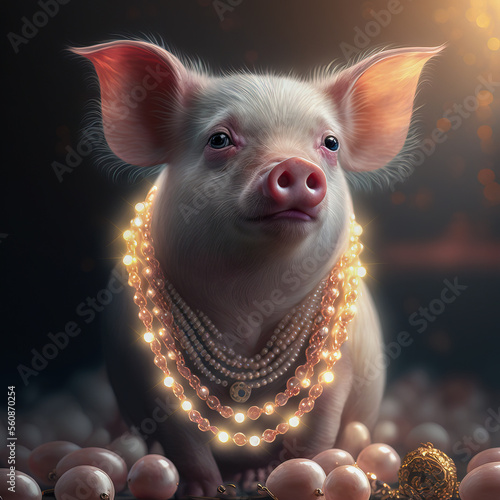 A Pig in Pearls - Do Not Sow Pearls to Swine photo